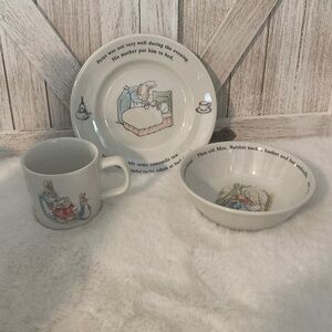 Wedgwood Peter Rabbit Blue Plate Set